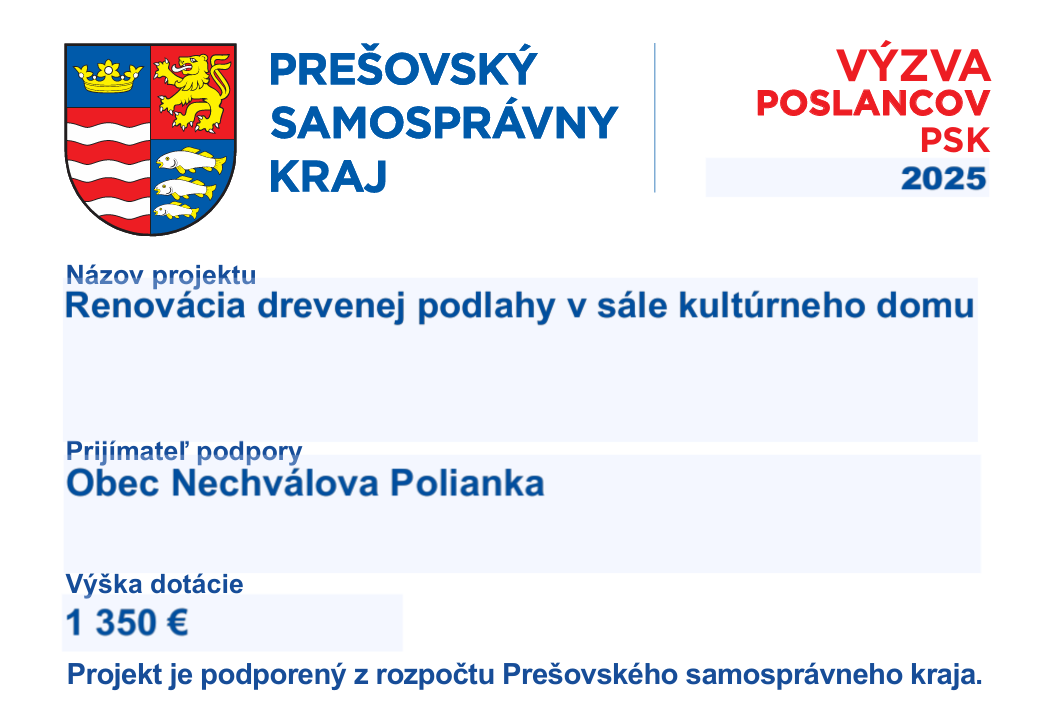Výzva poslancov PSK 2025 Výzva poslancov PSK 2025